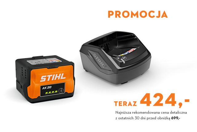 Zestaw startowy STIHL: akumulator AK 20 i ładowarka